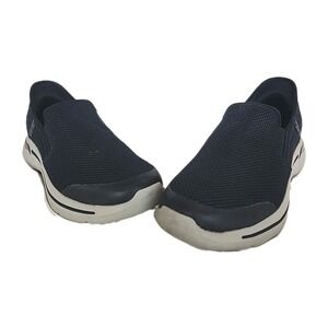 Skechers Slip-ins Go Walk Arch Fit Navy Hands Free Shoes Men's 9
